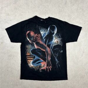 Vintage 2007 Spider Man 3 T Shirt Mens L Movie Promo Marvel Superhero Y2K
